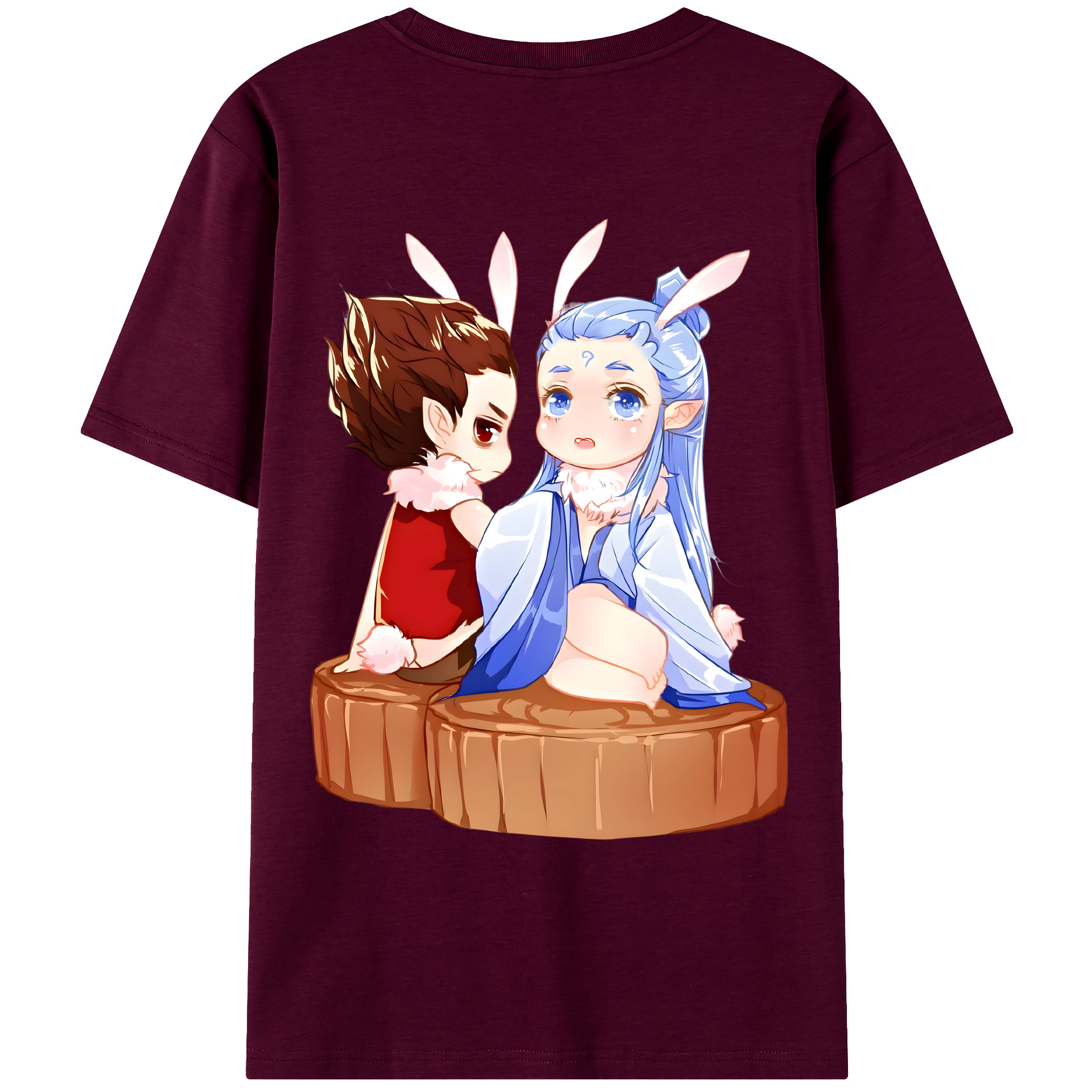 （画像用） Ne Zha 2 ナタ 魔童の大暴れ レディース半袖Tシャツ(バックプリント)